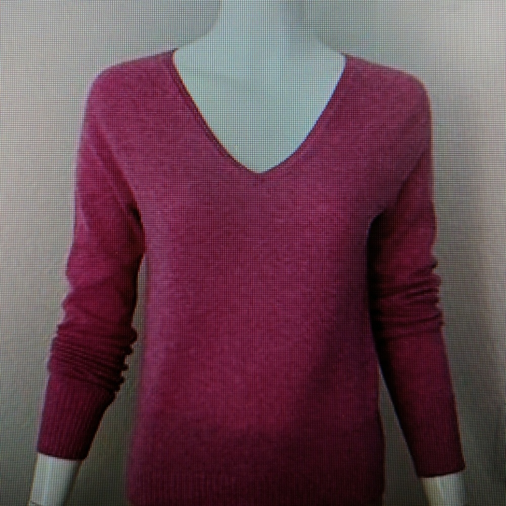 J. Crew V Neck Cashmere Sweater.